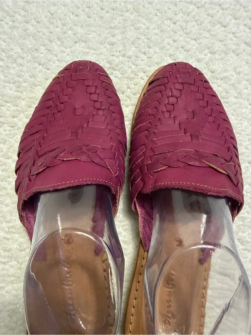 Agave Girl Leather Mexican Slip-On Sandals Huaraches Woman’s Size MX 7 US 10